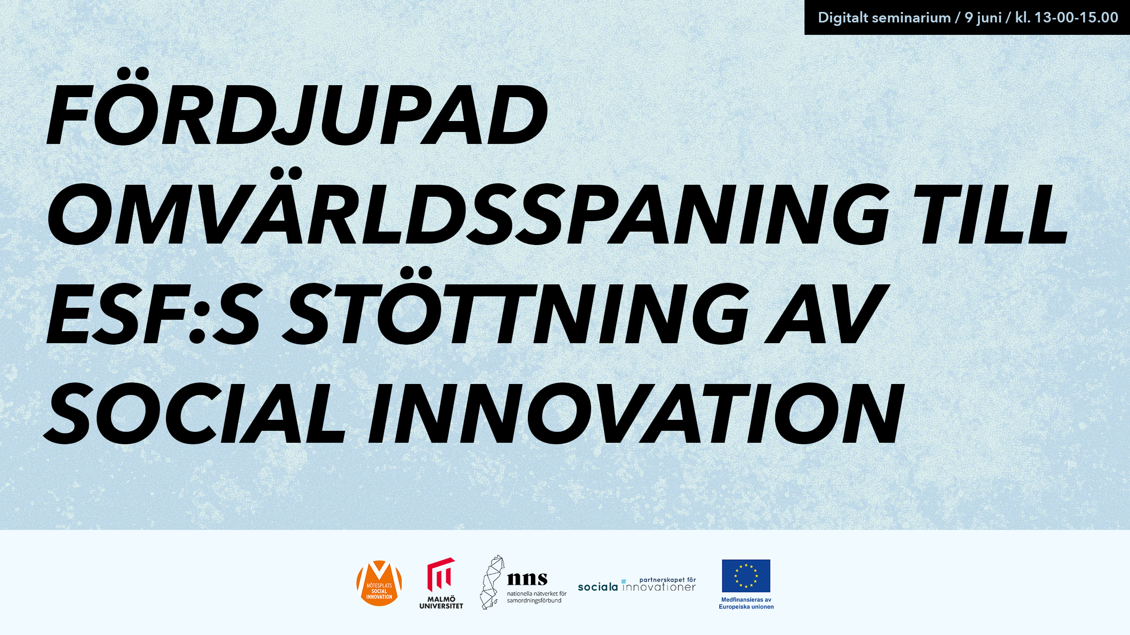 Fördjupad omvärldsspaning till ESF:s stöttning av social innovation