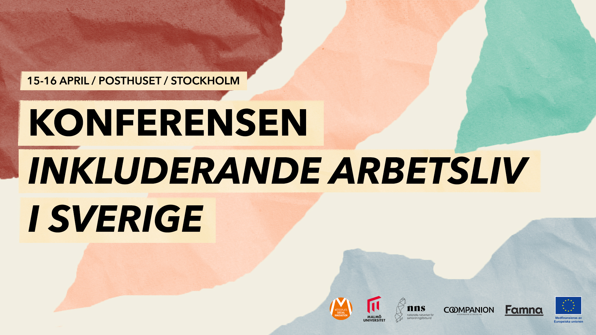 Konferensen inkluderande arbetsliv i Sverige